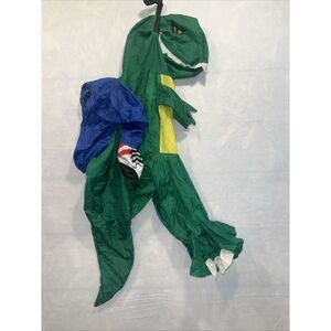 Gemmy Inflatable, Airblown Dino Jockey, Dinosaur Rider Child's Costume‎ No Fan